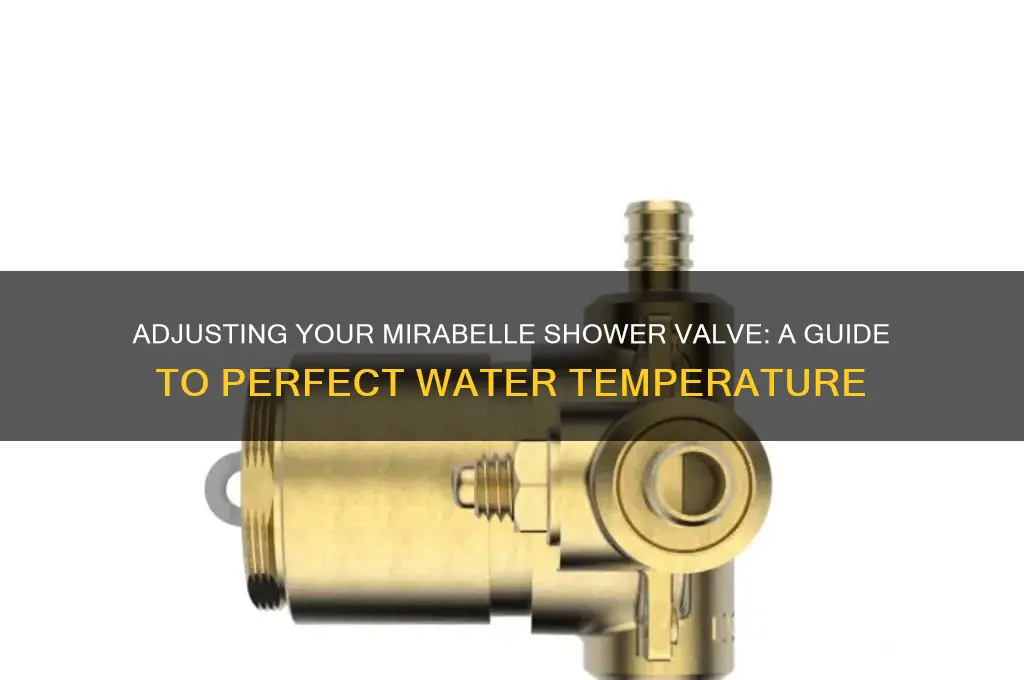 how to adjust water temp miribelle shower valve
