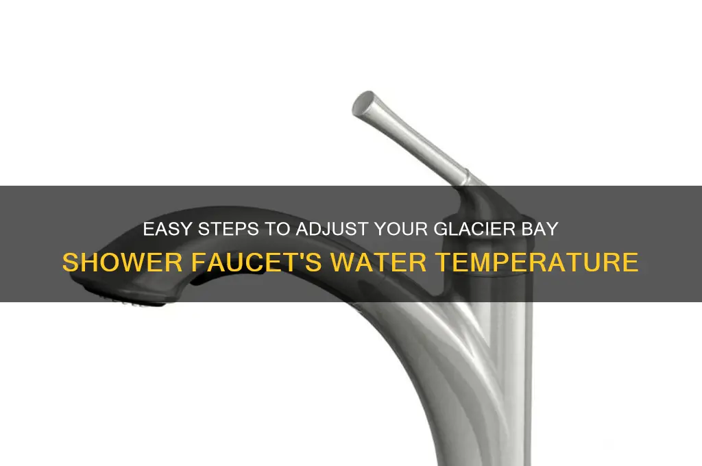 how to adjust water temp on glacier bay shower faucet