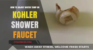Adjusting Your Kohler Shower Faucet's Water Temperature: A Simple Guide