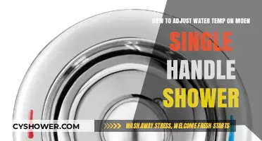 Adjusting Your Moen Single-Handle Shower Water Temperature: A Simple Guide