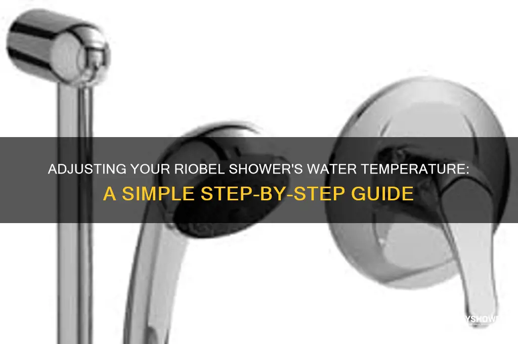how to adjust water temperature riobel shower