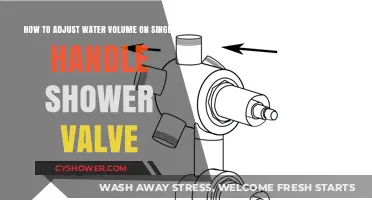 Adjusting Water Volume: A Guide to Single-Handle Shower Valves