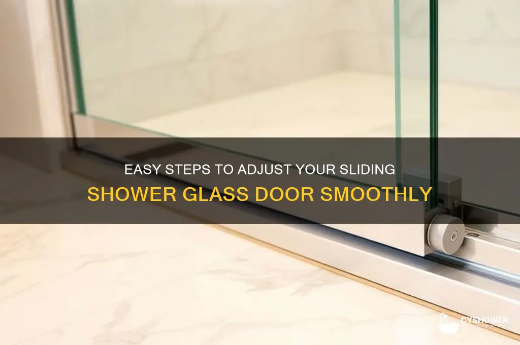 how to ajust a sliding shower glass door