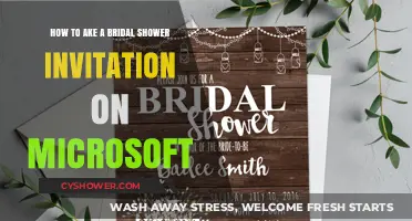 Crafting Elegant Bridal Shower Invitations Using Microsoft Tools