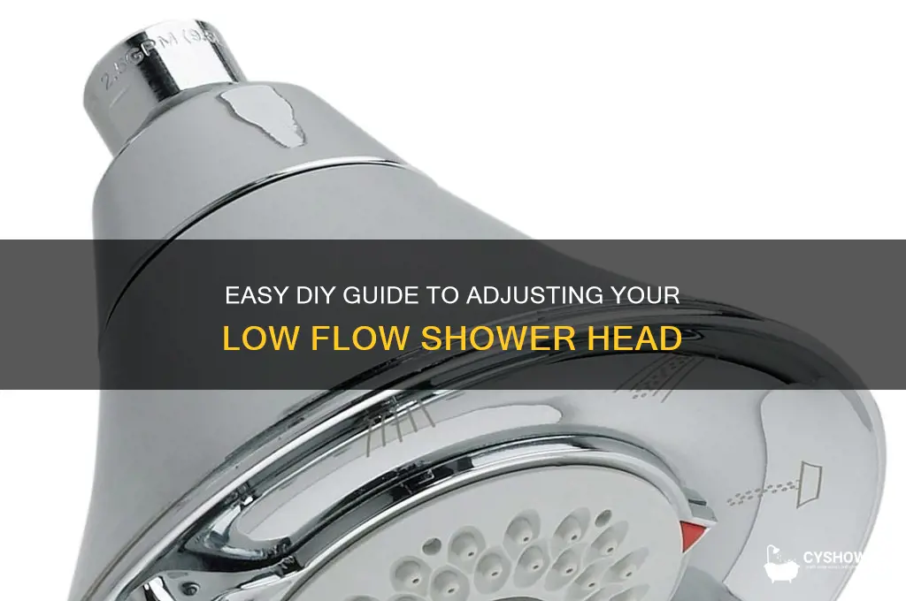 how to alter low flow shower head