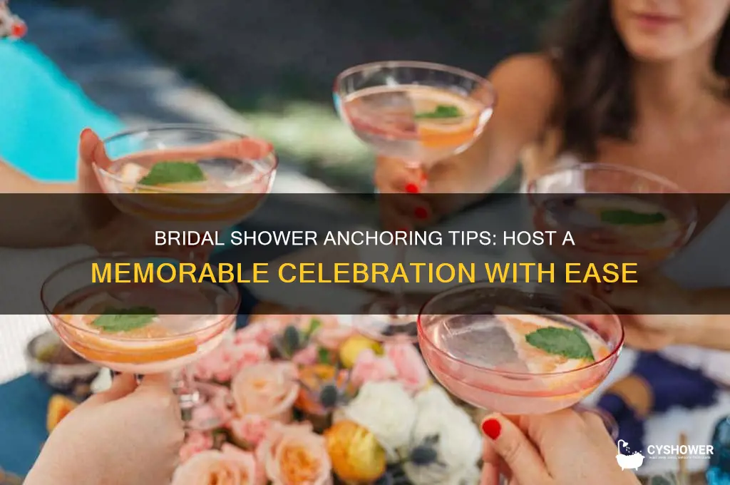 how to anchor a bridal shower