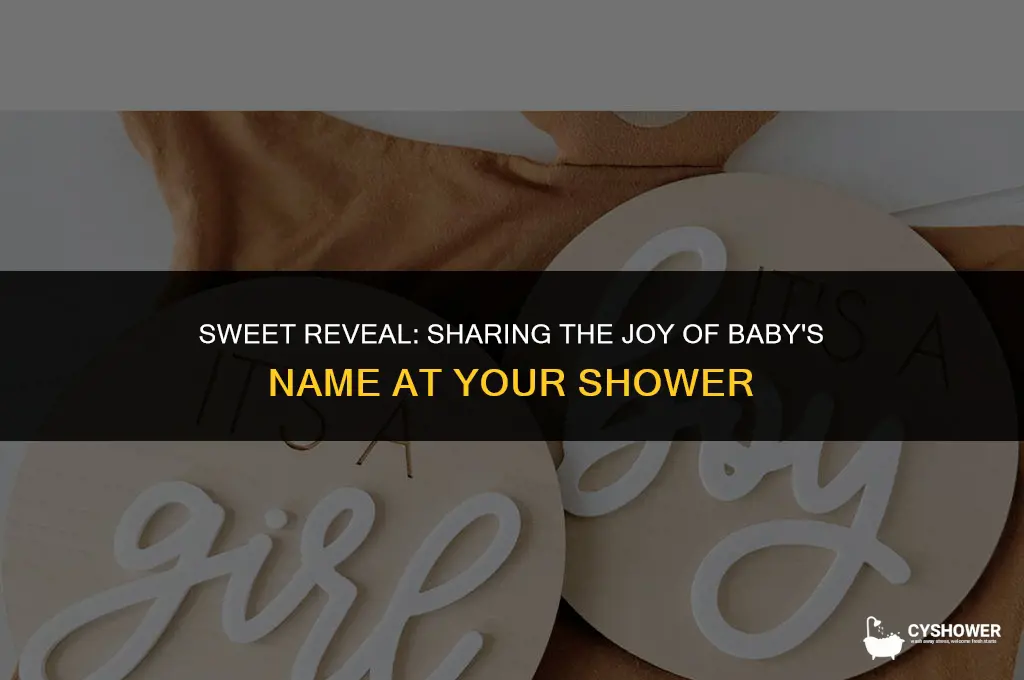 how to announ ce shower with baby