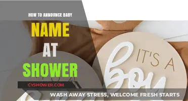 Creative Ways to Reveal Your Baby's Name at the Shower
