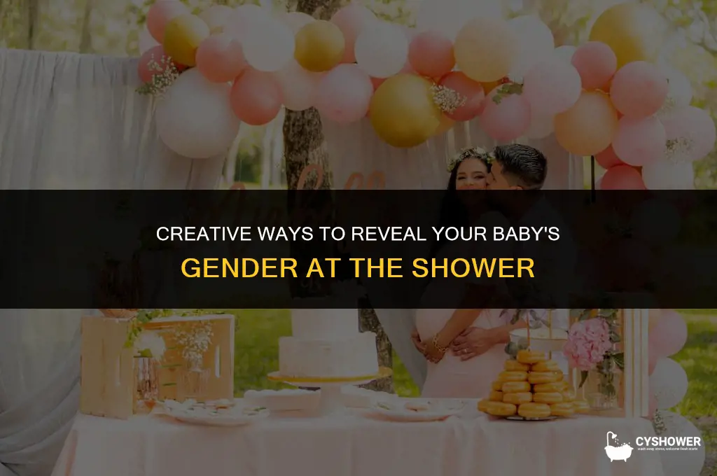 how to announce gender at baby shower