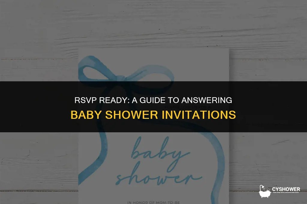 how to answer a baby shower invitation
