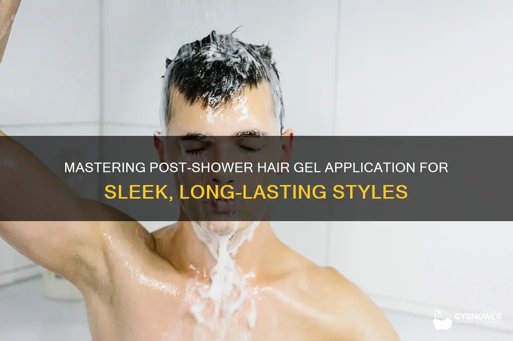 how to apply after shower hair gel