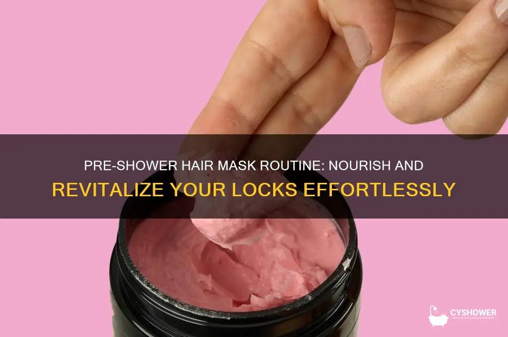 how to apply hair mask before shower