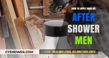 Post-Shower Hair Oil Application Guide for Men: Tips & Techniques