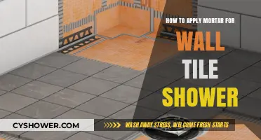 Mastering Mortar Application for a Perfect Wall Tile Shower Installation