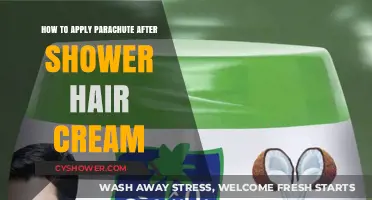 Post-Shower Hair Care: Perfectly Applying Parachute After Shower Cream