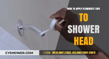 Easy Guide: Applying Plumber's Tape to Your Shower Head Correctly