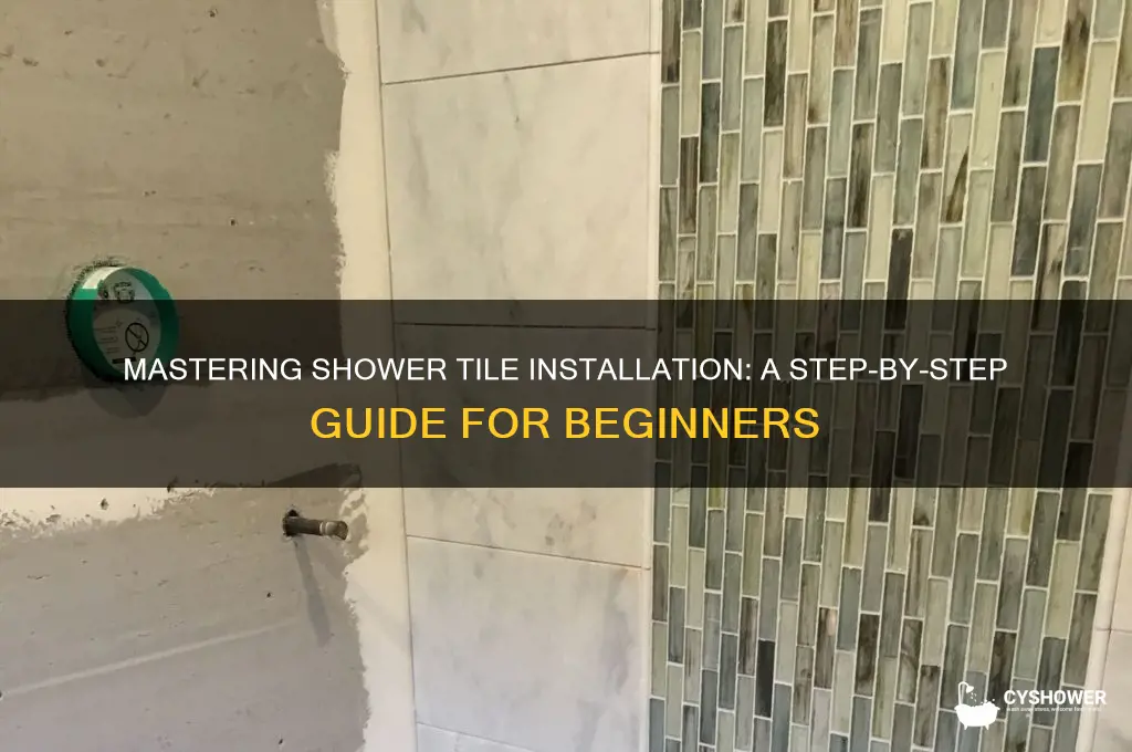 how to apply shower tile
