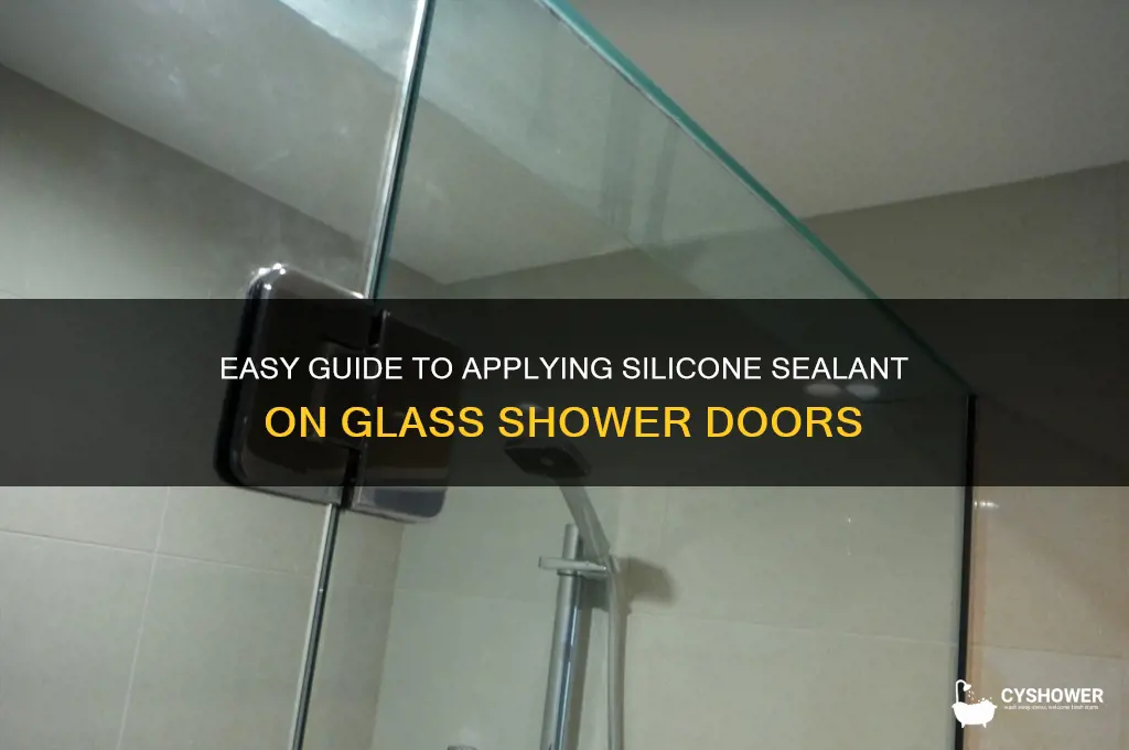 how to apply silice o glass shower door