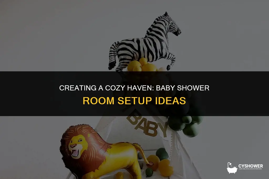 how to arrange a room for a baby shower