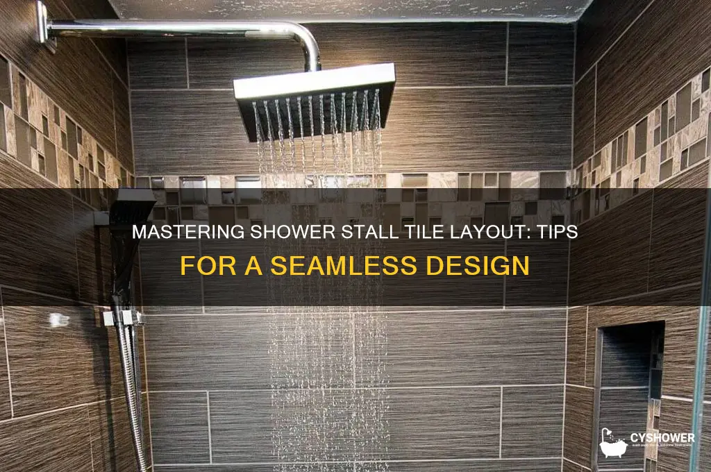 how to arrange tiles for shower stall