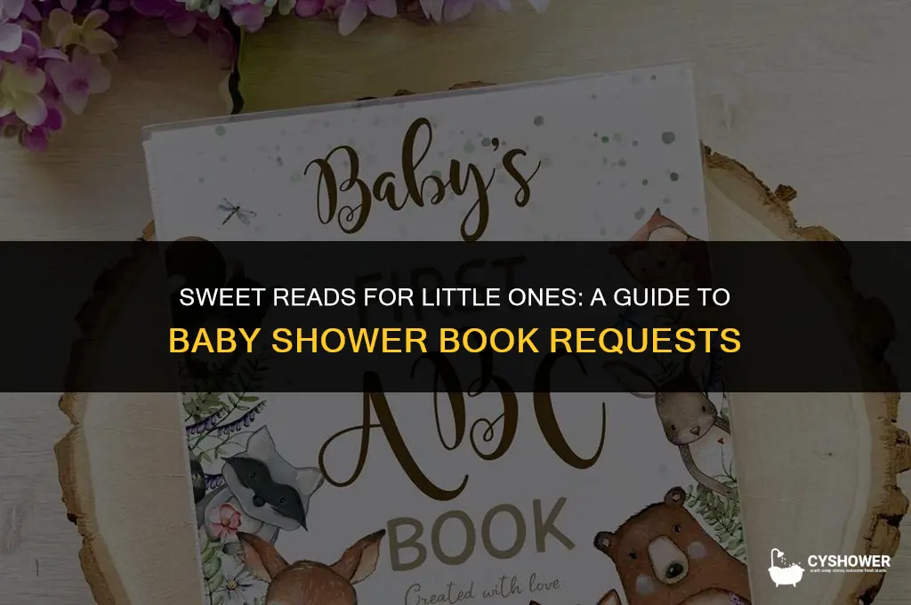 how to ask for books at a baby shower