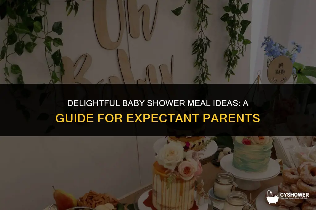 how to ask for meals baby shower