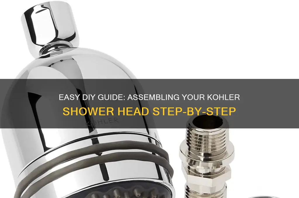 how to assemble a kholer shower head