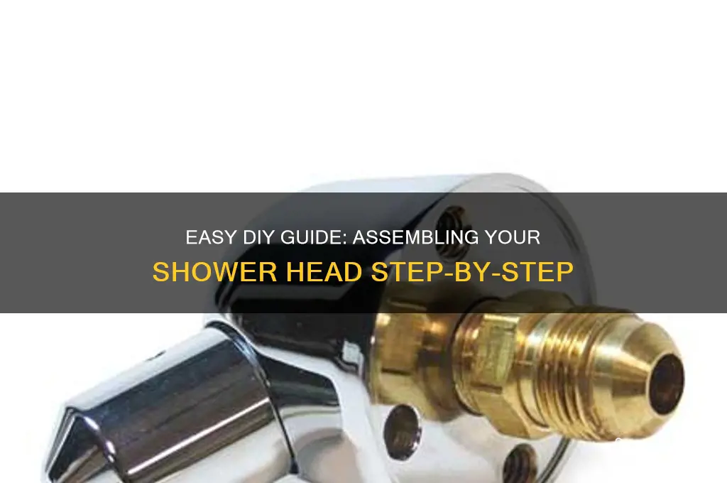 how to assemble a shower head