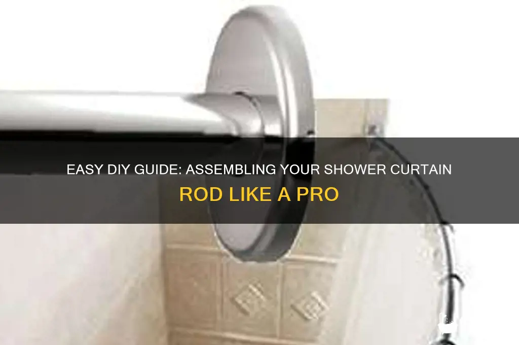 how to assemble shower curtain rod