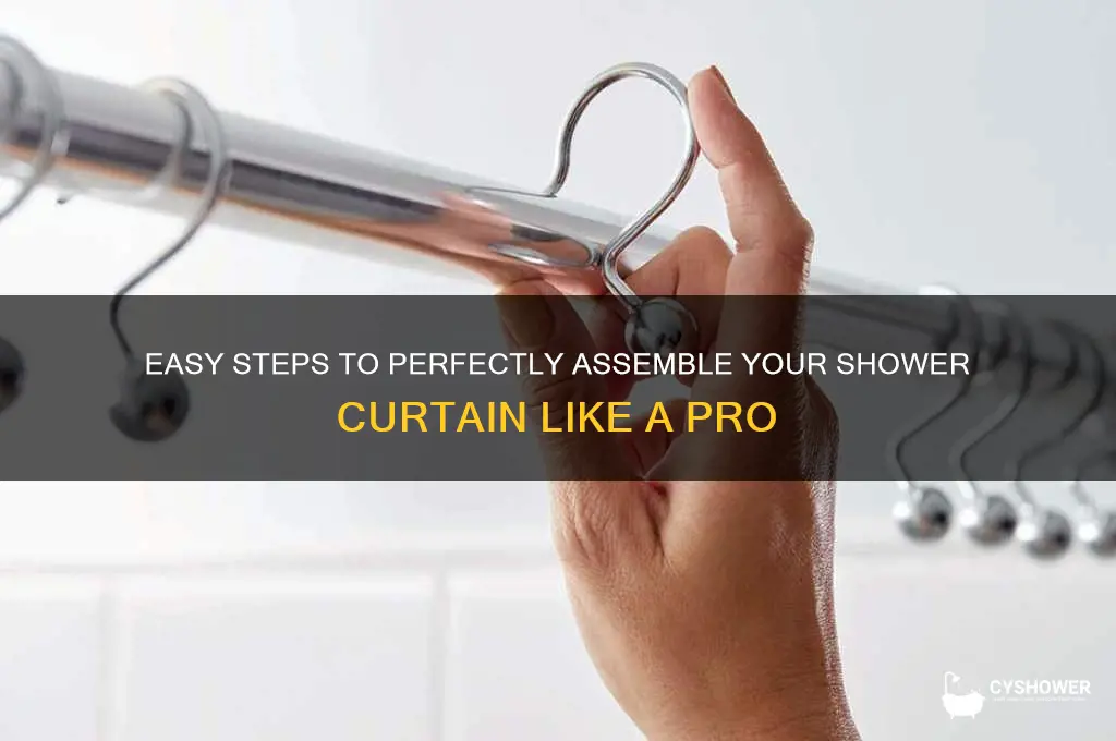 how to assemble shower curtains