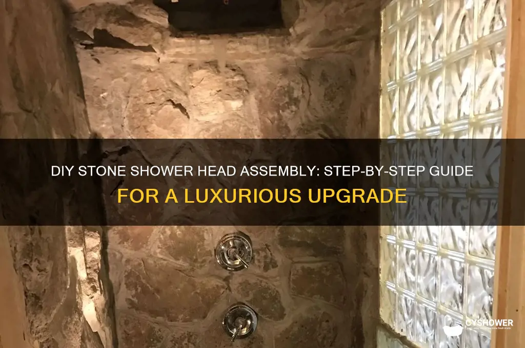how to assemble stone shower head