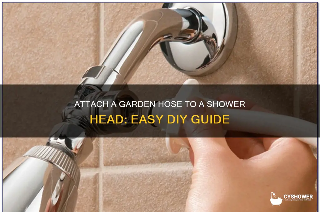 how to attach a garden hose to a shower head