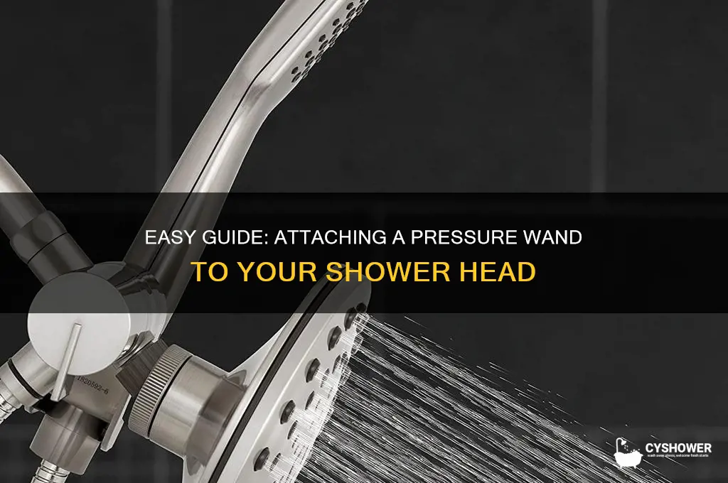 how to attach a pressure wand to shower head