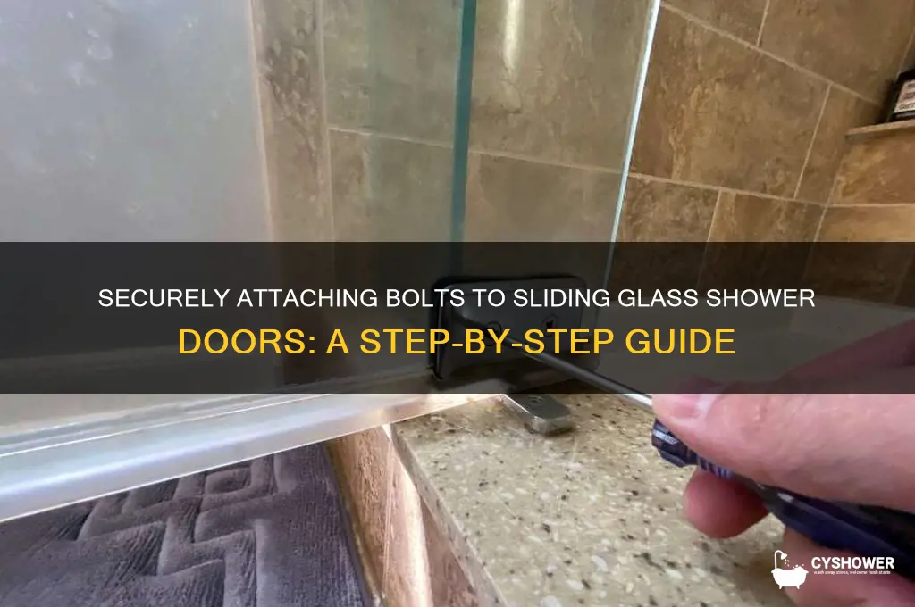 how to attach bolt to sliding glass shower door