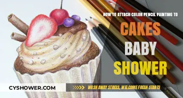 Sweet Artistry: Attaching Color Pencil Paintings to Baby Shower Cakes