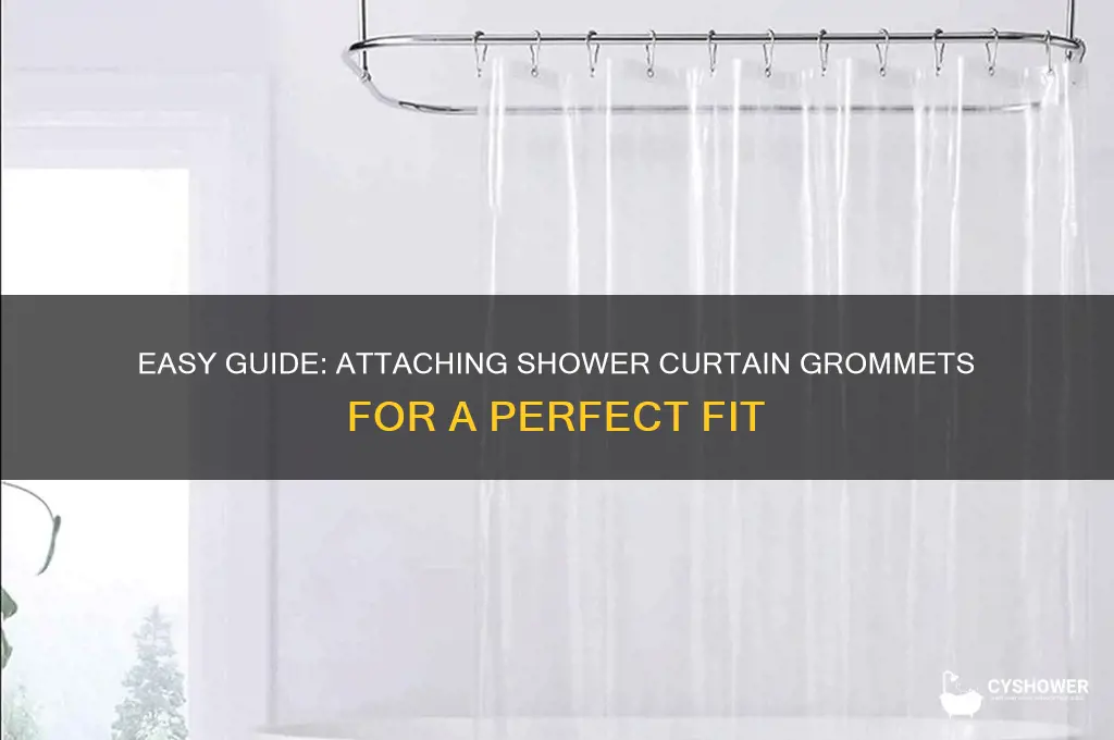 how to attach shower curtain grommets
