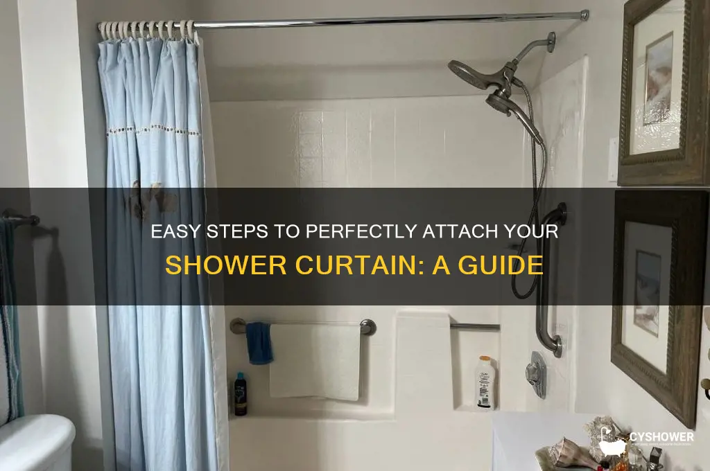 how to attach shower curtain