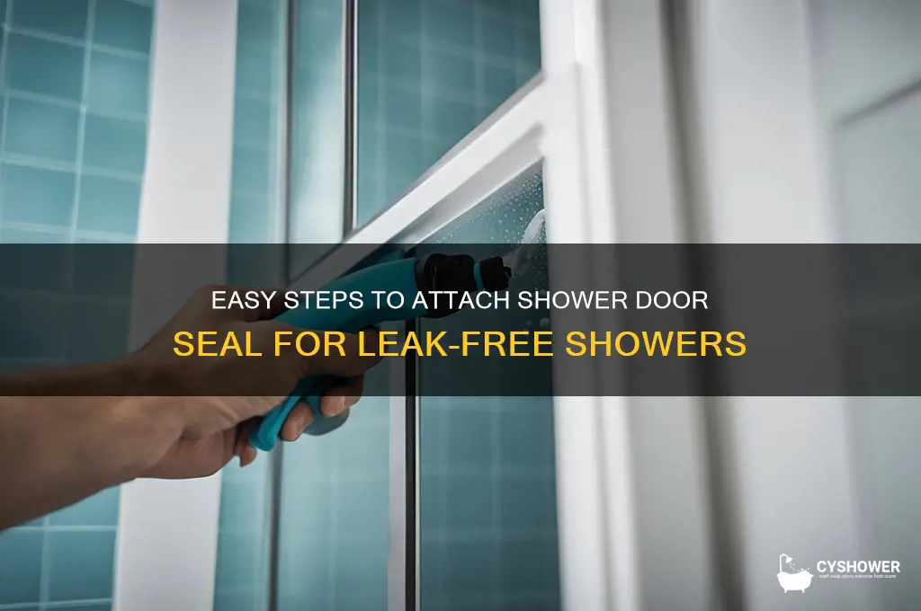 how to attach shower door seal