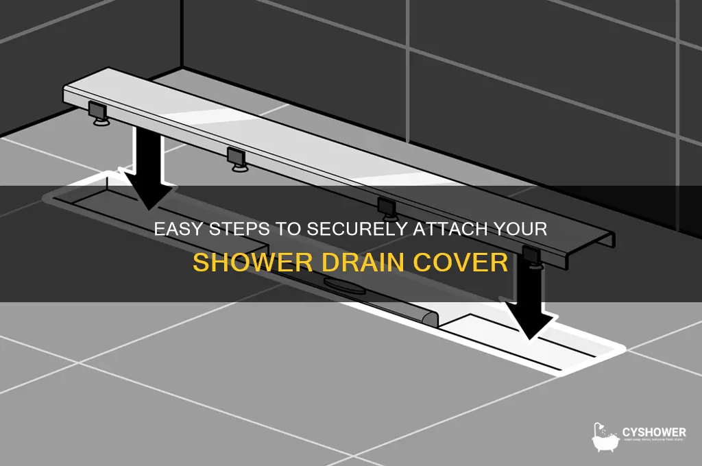 how to attach shower drain cover