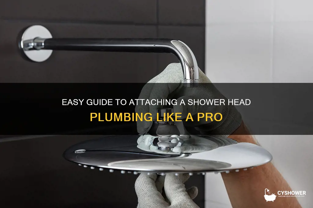 how to attach shower head plumming
