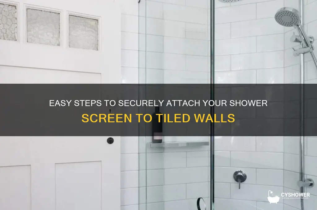 how to attach shower screen to tiles