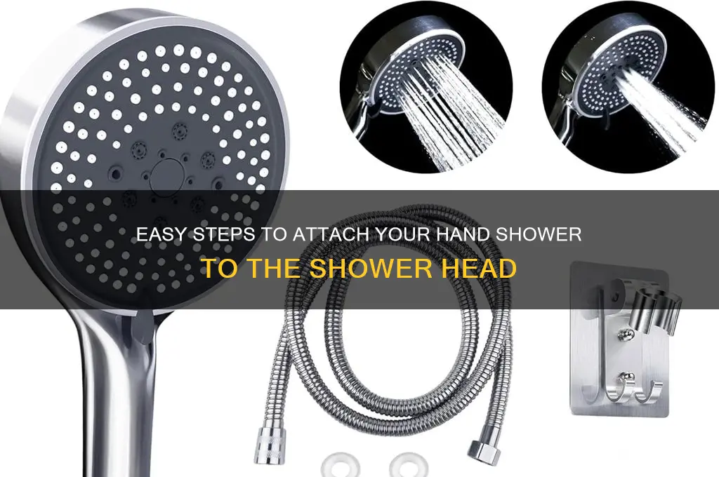 how to attach the hand shower to shower head