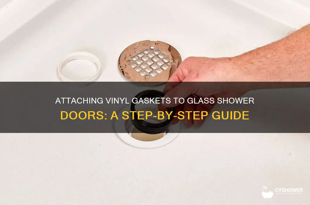 how to attach vinyl gaskets on glass shower doors