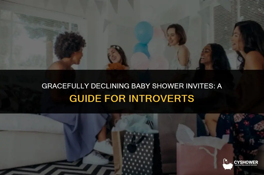 how to avoid a baby shower