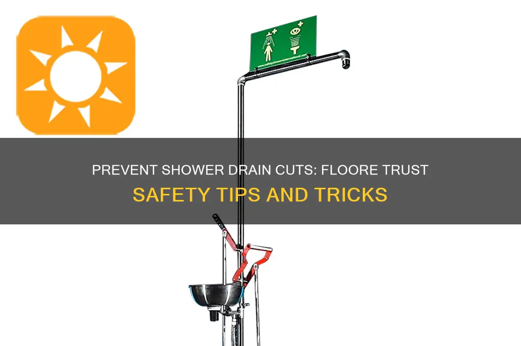how to avoid cuts floore trust for shower drain