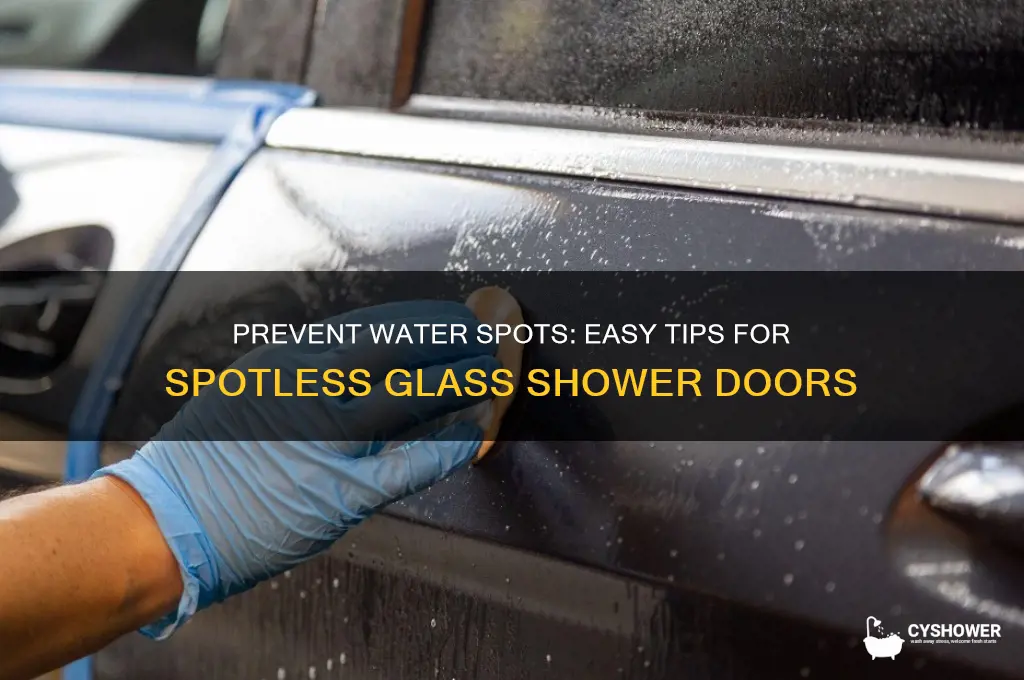how to avoid water spots on glass shower doors