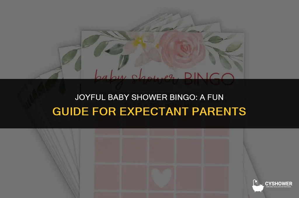 how to baby shower bingo