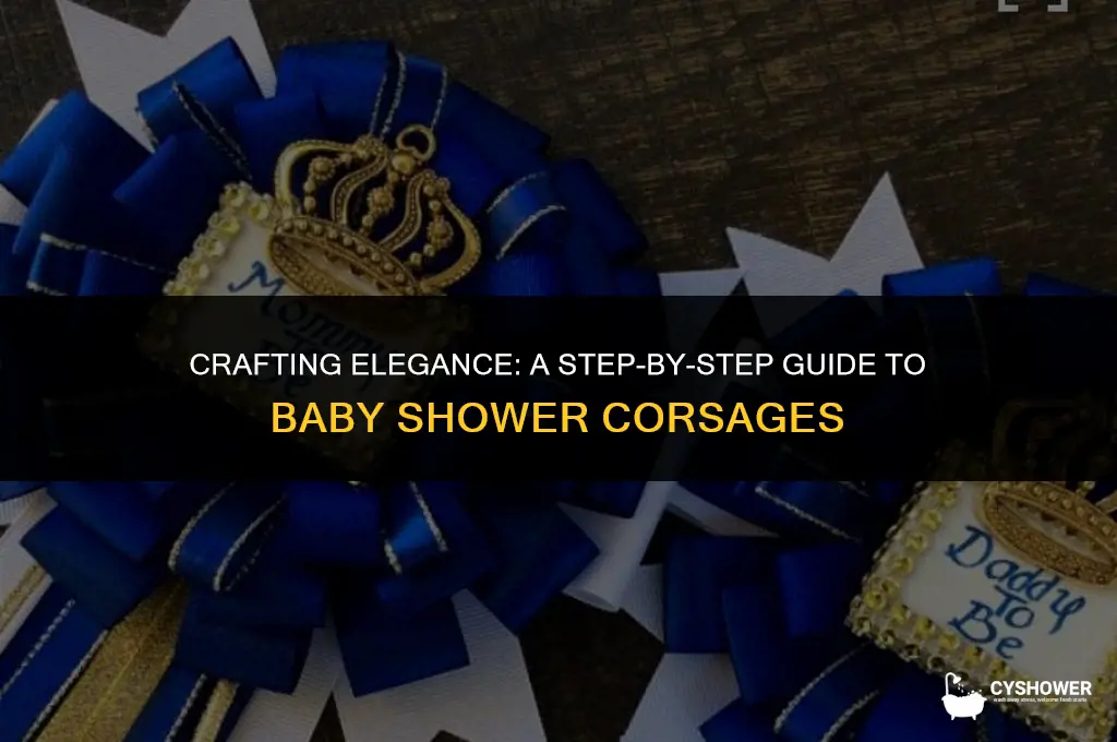 how to baby shower corsage
