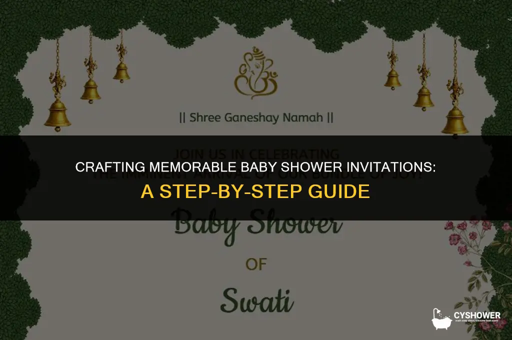 how to baby shower invitations