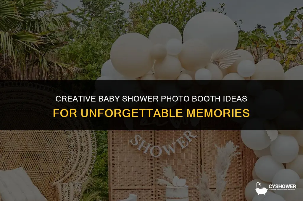 how to baby shower photo booth